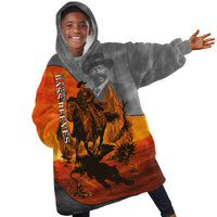 Bass Reeves Kid Wearable Blanket Hoodie Vintage Black Cowboy Old West Lawman