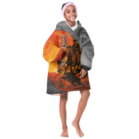 Bass Reeves Kid Wearable Blanket Hoodie Vintage Black Cowboy Old West Lawman