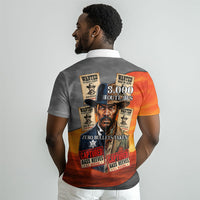 Bass Reeves Polo Shirt Vintage Black Cowboy Old West Lawman
