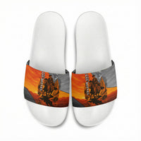 Bass Reeves Slide Sandals Vintage Black Cowboy Old West Lawman