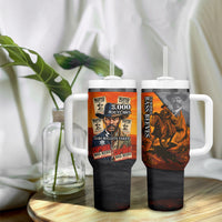 Bass Reeves Tumbler With Handle Vintage Black Cowboy Old West Lawman