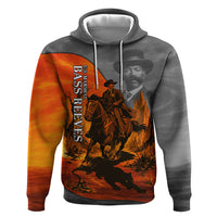 Bass Reeves Zip Hoodie Vintage Black Cowboy Old West Lawman