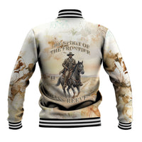 Bass Reeves Spirit Frontier Legend Baseball Jacket African American Marshal Horse Riding Western Watercolor