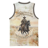 Bass Reeves Spirit Frontier Legend Basketball Jersey African American Marshal Horse Riding Western Watercolor