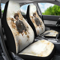 Bass Reeves Spirit Frontier Legend Car Seat Cover African American Marshal Horse Riding Western Watercolor