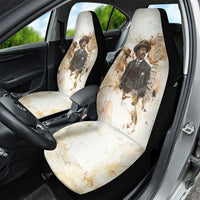 Bass Reeves Spirit Frontier Legend Car Seat Cover African American Marshal Horse Riding Western Watercolor