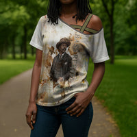 Bass Reeves Spirit Frontier Legend Cross Shoulder Shirt African American Marshal Horse Riding Western Watercolor