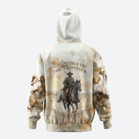 Bass Reeves Spirit Frontier Legend Hoodie African American Marshal Horse Riding Western Watercolor