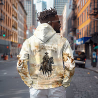 Bass Reeves Spirit Frontier Legend Hoodie African American Marshal Horse Riding Western Watercolor