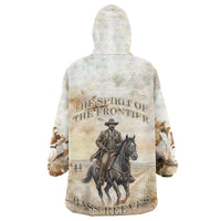 Bass Reeves Spirit Frontier Legend Kid Wearable Blanket Hoodie African American Marshal Horse Riding Western Watercolor