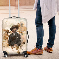 Bass Reeves Spirit Frontier Legend Luggage Cover African American Marshal Horse Riding Western Watercolor