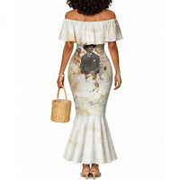 Bass Reeves Spirit Frontier Legend Mermaid Dress African American Marshal Horse Riding Western Watercolor