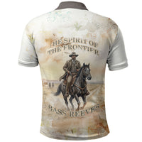 Bass Reeves Spirit Frontier Legend Polo Shirt African American Marshal Horse Riding Western Watercolor