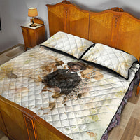 Bass Reeves Spirit Frontier Legend Quilt Bed Set African American Marshal Horse Riding Western Watercolor