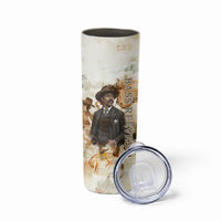 Bass Reeves Spirit Frontier Legend Skinny Tumbler African American Marshal Horse Riding Western Watercolor