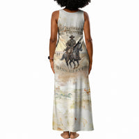 Bass Reeves Spirit Frontier Legend Tank Maxi Dress African American Marshal Horse Riding Western Watercolor