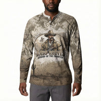 Bass Reeves Legend Black Cowboy Button Sweatshirt Western Legend Vintage - Legend Of The Frontier