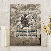 Bass Reeves Legend Black Cowboy Canvas Wall Art Western Legend Vintage - Legend Of The Frontier