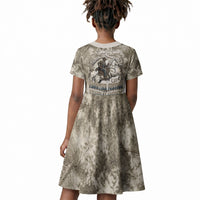 Bass Reeves Legend Black Cowboy Kid Short Sleeve Dress Western Legend Vintage - Legend Of The Frontier