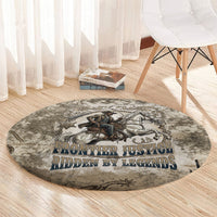 Bass Reeves Legend Black Cowboy Round Carpet Western Legend Vintage - Legend Of The Frontier