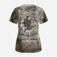 Bass Reeves Legend Black Cowboy Scrub Top Western Legend Vintage - Legend Of The Frontier