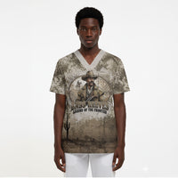 Bass Reeves Legend Black Cowboy Scrub Top Western Legend Vintage - Legend Of The Frontier