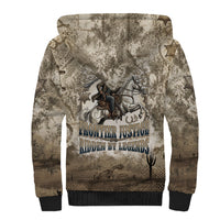 Bass Reeves Legend Black Cowboy Sherpa Hoodie Western Legend Vintage - Legend Of The Frontier