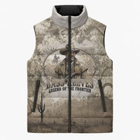 Bass Reeves Legend Black Cowboy Sleeveless Puffer Jacket Western Legend Vintage - Legend Of The Frontier