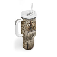 Bass Reeves Legend Black Cowboy Tumbler With Handle Western Legend Vintage - Legend Of The Frontier