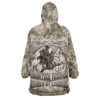 Bass Reeves Legend Black Cowboy Wearable Blanket Hoodie Western Legend Vintage - Legend Of The Frontier