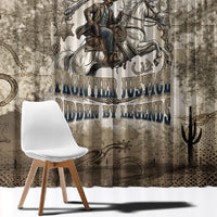 Bass Reeves Legend Black Cowboy Window Curtain Western Legend Vintage - Legend Of The Frontier