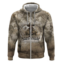 Bass Reeves Legend Black Cowboy Zip Hoodie Western Legend Vintage - Legend Of The Frontier