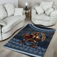 Trojan War Glory Outlives Warrior Area Rug Spartan Achilles Warrior Battle Greek