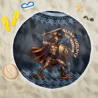 Trojan War Glory Outlives Warrior Beach Blanket Spartan Achilles Warrior Battle Greek