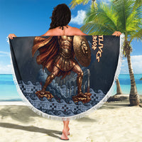 Trojan War Glory Outlives Warrior Beach Blanket Spartan Achilles Warrior Battle Greek