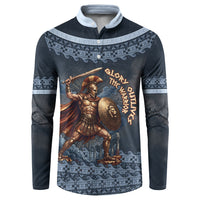Trojan War Glory Outlives Warrior Button Sweatshirt Spartan Achilles Warrior Battle Greek