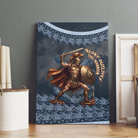 Trojan War Glory Outlives Warrior Canvas Wall Art Spartan Achilles Warrior Battle Greek