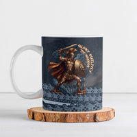 Trojan War Glory Outlives Warrior Ceramic Mug Spartan Achilles Warrior Battle Greek