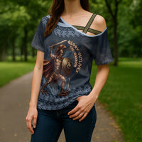 Trojan War Glory Outlives Warrior Cross Shoulder Shirt Spartan Achilles Warrior Battle Greek