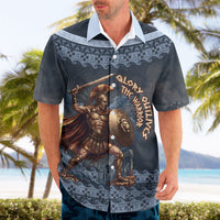 Trojan War Glory Outlives Warrior Hawaiian Shirt Spartan Achilles Warrior Battle Greek