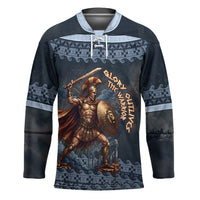 Trojan War Glory Outlives Warrior Hockey Jersey Spartan Achilles Warrior Battle Greek