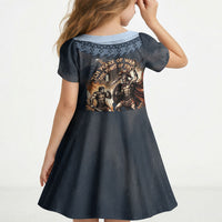 Trojan War Glory Outlives Warrior Kid Short Sleeve Dress Spartan Achilles Warrior Battle Greek