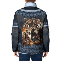 Trojan War Glory Outlives Warrior Padded Jacket Spartan Achilles Warrior Battle Greek