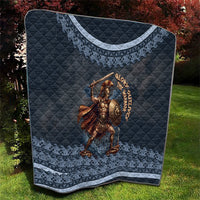Trojan War Glory Outlives Warrior Quilt Spartan Achilles Warrior Battle Greek