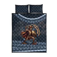 Trojan War Glory Outlives Warrior Quilt Bed Set Spartan Achilles Warrior Battle Greek