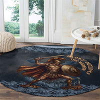 Trojan War Glory Outlives Warrior Round Carpet Spartan Achilles Warrior Battle Greek