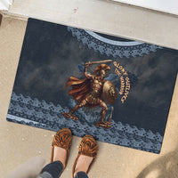 Trojan War Glory Outlives Warrior Rubber Doormat Spartan Achilles Warrior Battle Greek