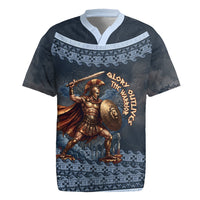 Trojan War Glory Outlives Warrior Rugby Jersey Spartan Achilles Warrior Battle Greek
