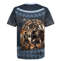 Trojan War Glory Outlives Warrior Rugby Jersey Spartan Achilles Warrior Battle Greek