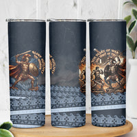 Trojan War Glory Outlives Warrior Skinny Tumbler Spartan Achilles Warrior Battle Greek